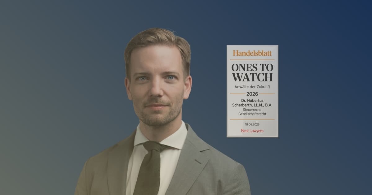 Ausgezeichnete Expertise im Tax Tech: Resolvio Co-Founder Hubertus Scherbarth ist Anwalt der Zukunft 2026