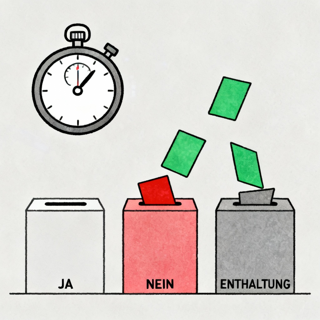Grafik zum Schritt 4: Auszählung & Fristen